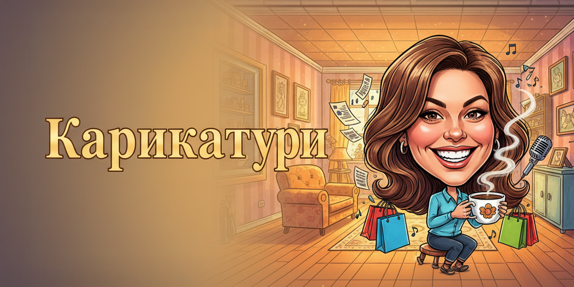 Карикатури — жена