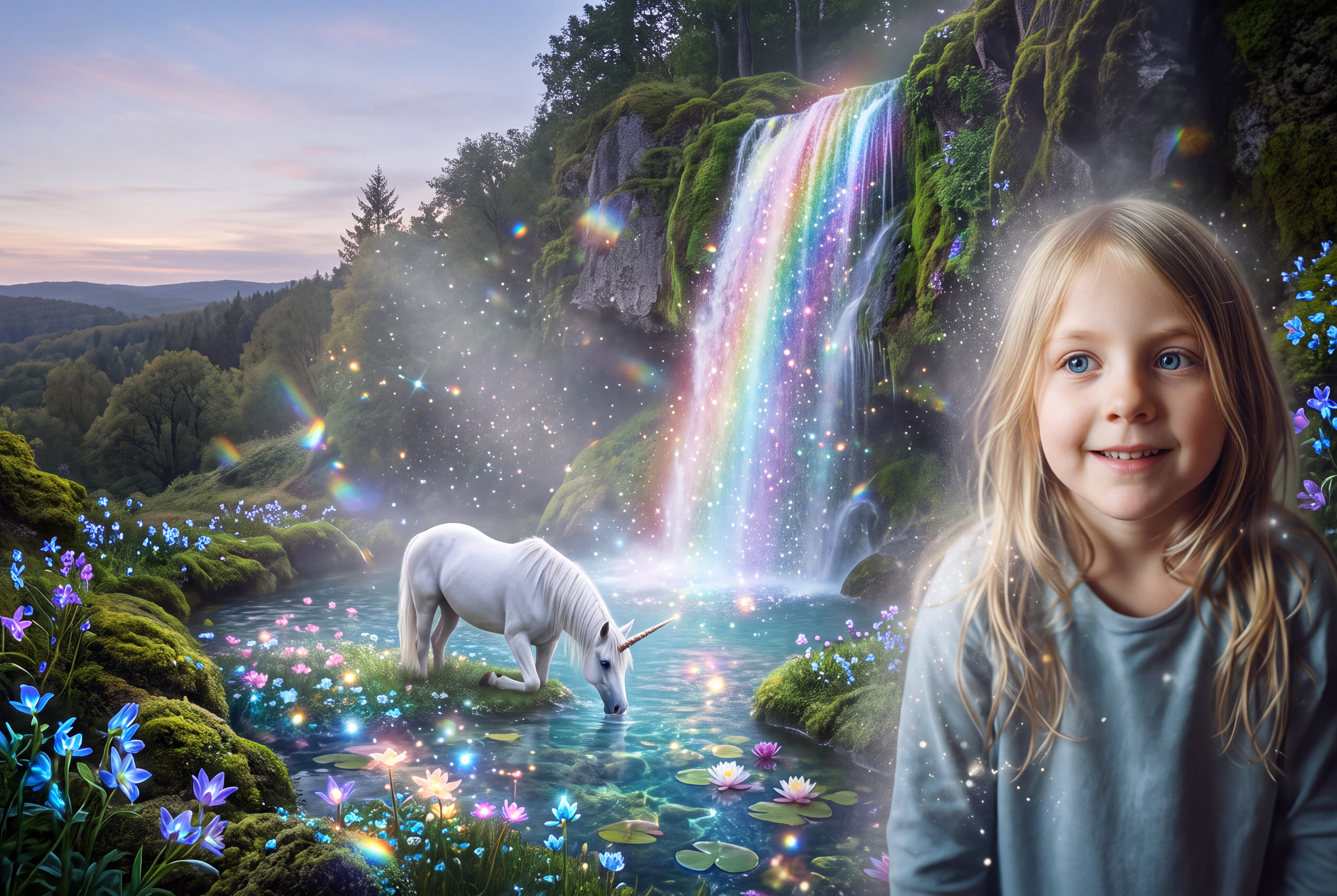 Unicornios y arcoíris